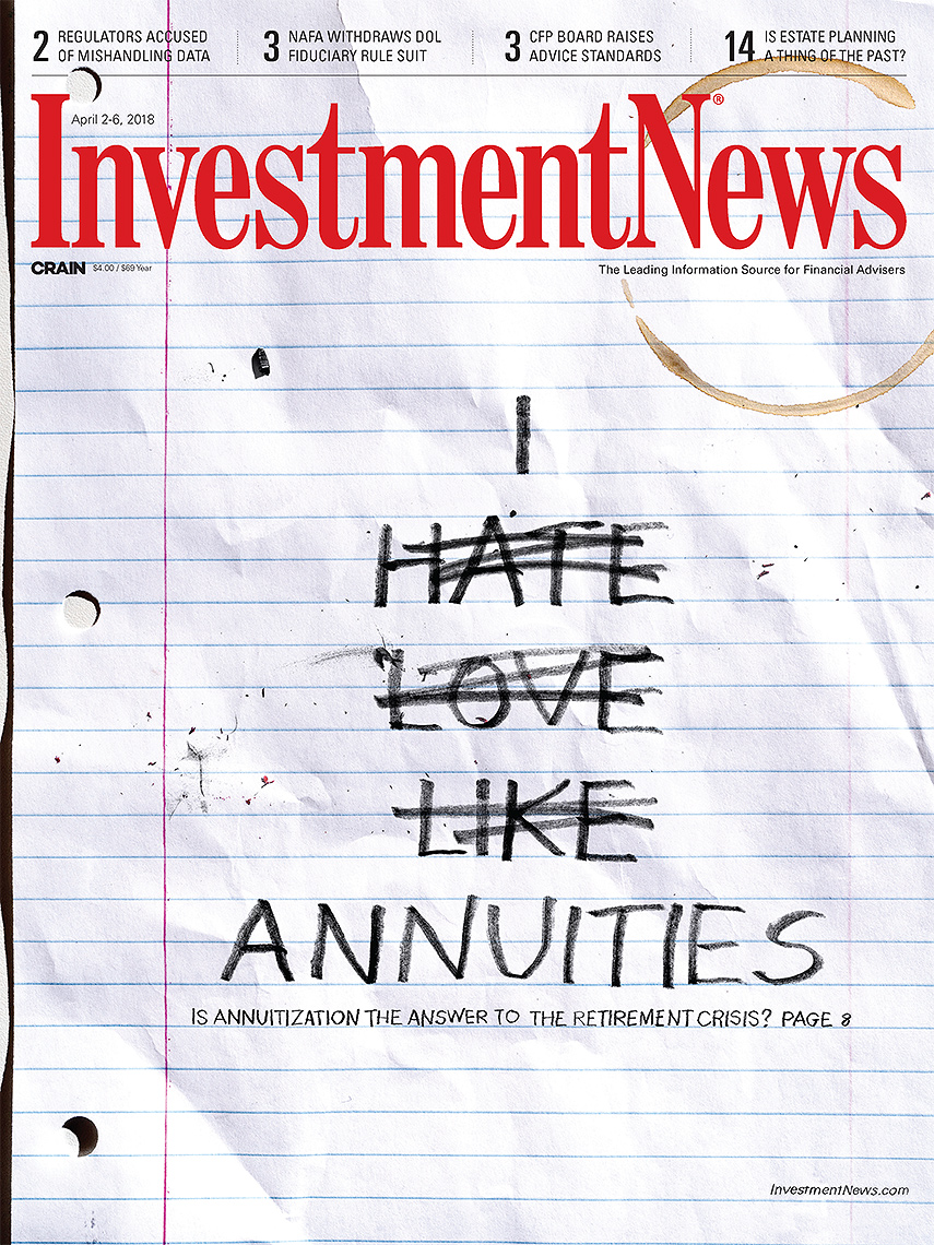 Annuities are love and hate photo-illustration by John Kuczala