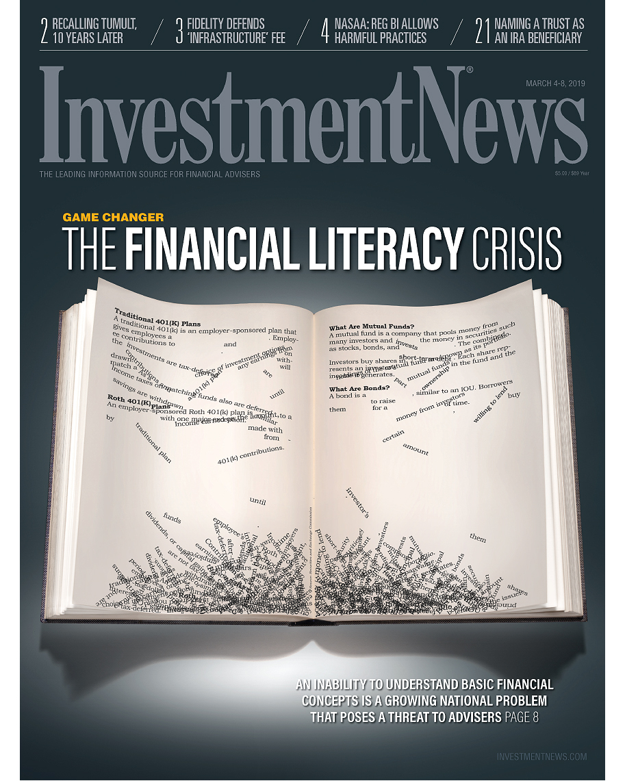 Financial literacy crisis photo-illustration by John Kuczala
