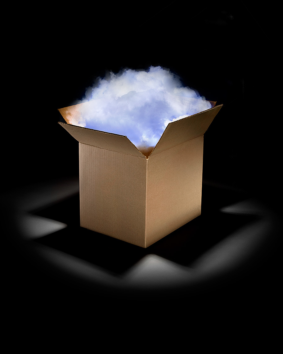 Cloud computing box photo-illustration by John Kuczala