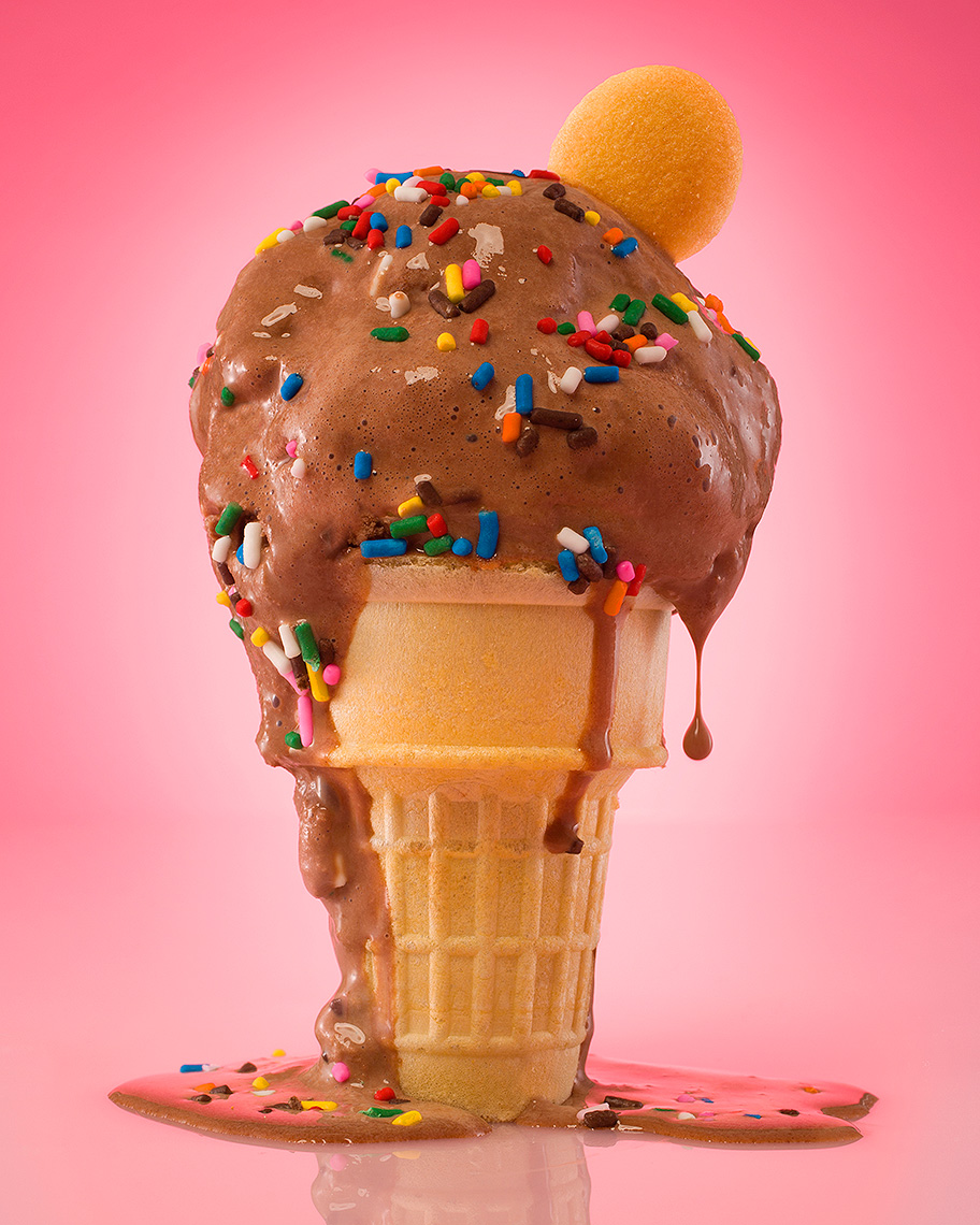 Melting ice cream cone photo-Illustration by John Kuczala