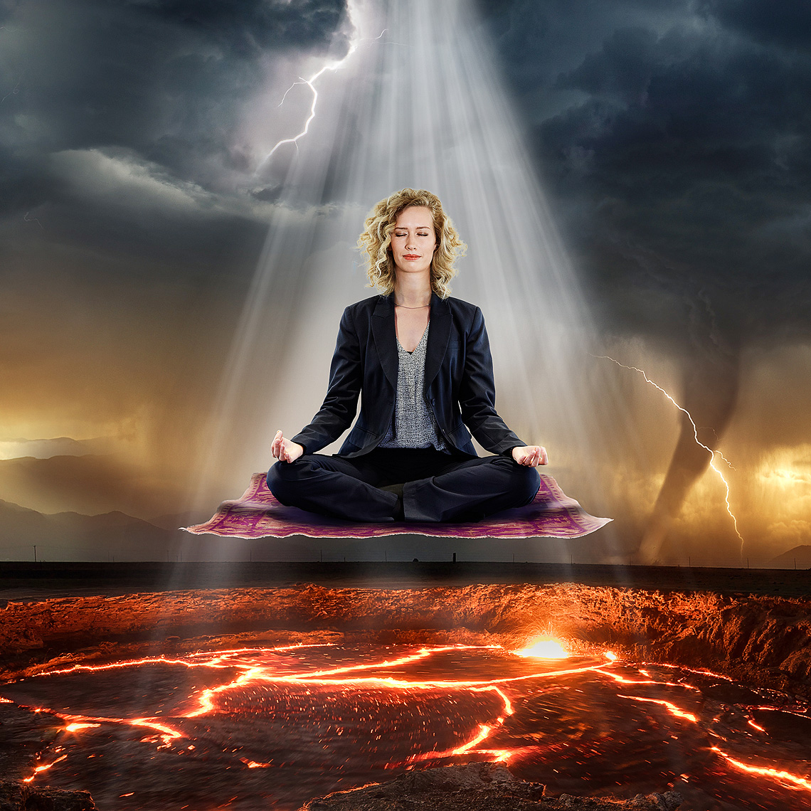 Calm investing amid chaos photo-illustration by John Kuczala