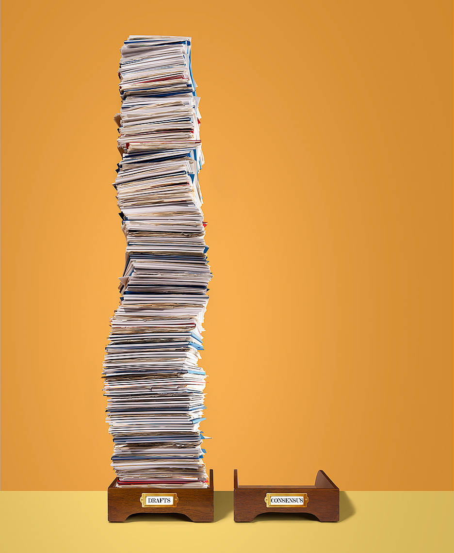 Overloaded inbox, draft bills conceptual photo by John Kuczala